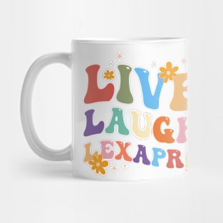 Live Laugh Lexapro Groovy Mental Health Awareness Mug